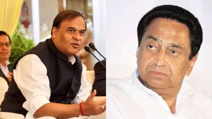 Assam Chief Minister Himanta Biswa Sarma (L), Madhya Pradesh Congress Chief Kamal Nath (R)