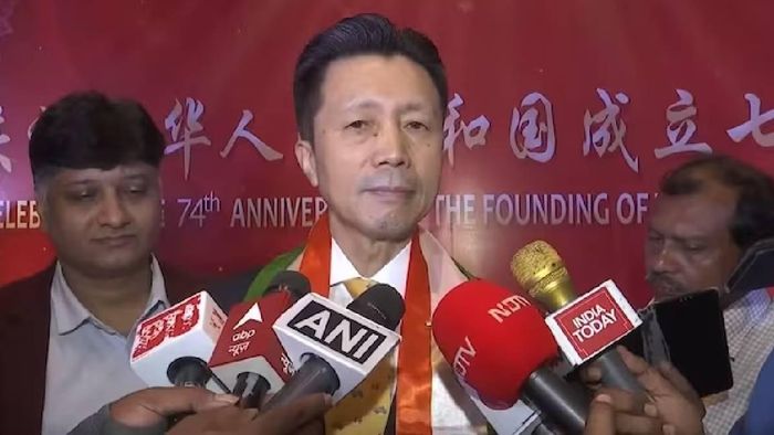 Chinese Consul General in Kolkata Zha Liyou called for strengthening bilateral relations with India. (Screengrab)