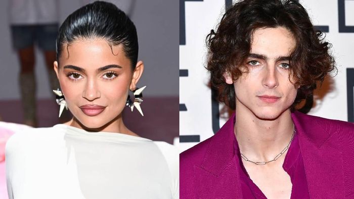 Kylie Jenner and Timothée Chalamet looks all happy in Rosalia's birthday party