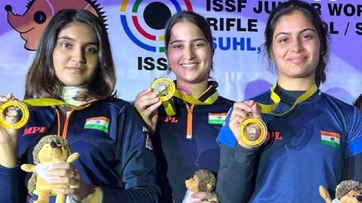 Asian Games 2023: Indian trio Bhaker, S Esha Singh and Rhythm Sangwan clinched Gold in 25 Pistol team event