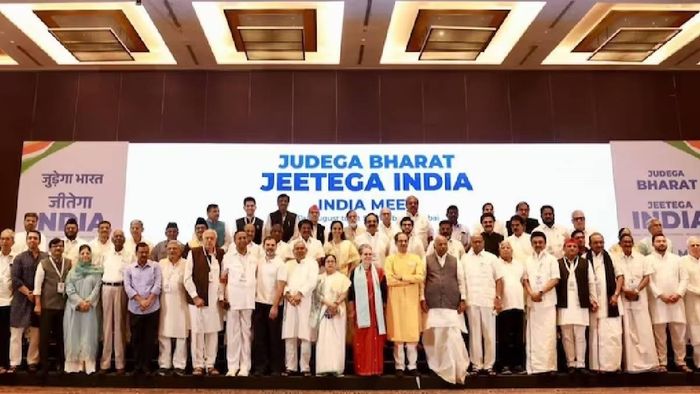 Opposition bloc during a meeting in Mumbai