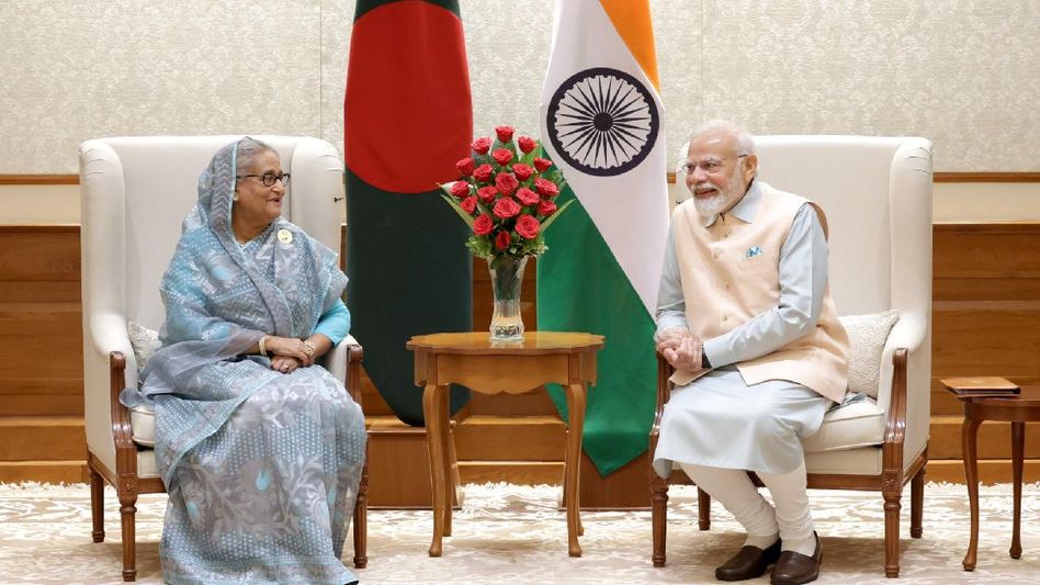 India, Bangladesh Prime Ministers discuss inauguration plans for Agartala-Akhaura rail link India, Bangladesh Prime Ministers discuss inauguration plans for Agartala-Akhaura rail link