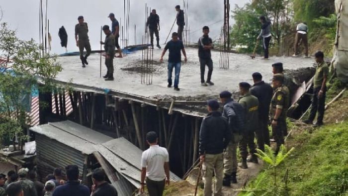 Sikkim: Forest department demolishes four illegal constructions near Indo-China border