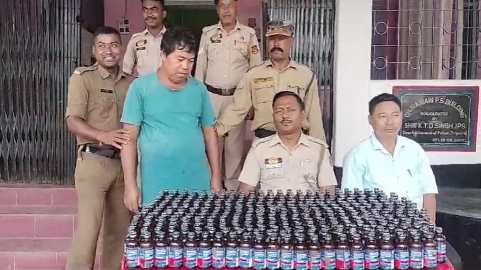 Tripura police seize contraband worth Rs 50 lakh near Assam border, two arrested Tripura police seize contraband worth Rs 50 lakh near Assam border, two arrested