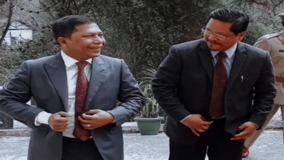 Meghalaya: TMC leader Mukul Sangma alleges CM Conrad of associating with drug kingpin from Manipur Meghalaya: TMC leader Mukul Sangma alleges CM Conrad of associating with drug kingpin from Manipur