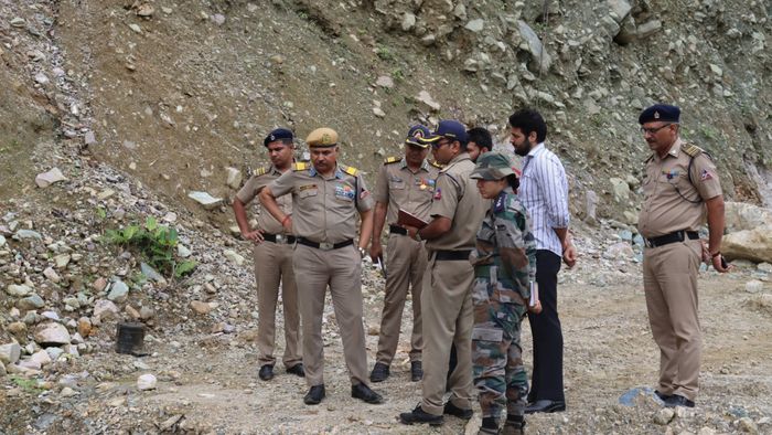 Technical team inspects all the ongoing road and bridge works in Upper Siang