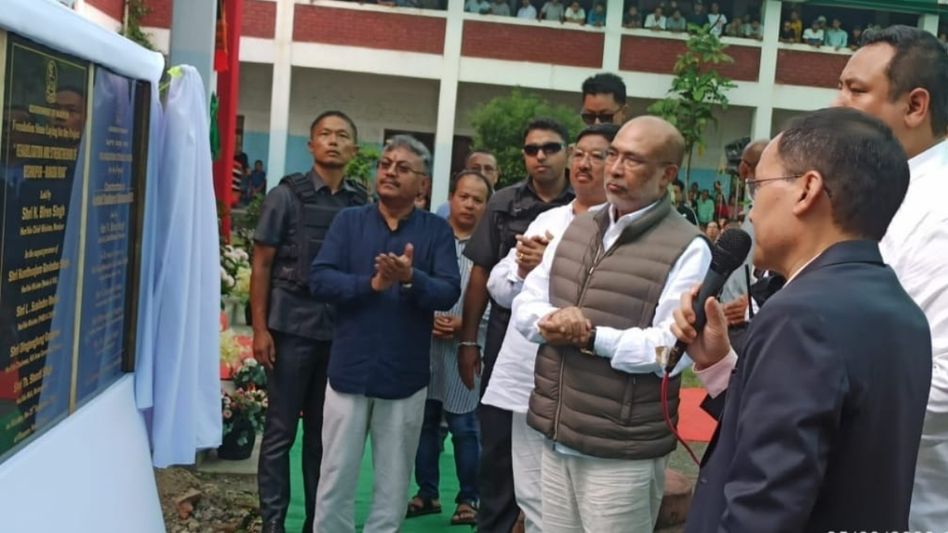 Manipur CM lays foundation stones for projects worth Rs 196 crore, inaugurates open gym Manipur CM lays foundation stones for projects worth Rs 196 crore, inaugurates open gym