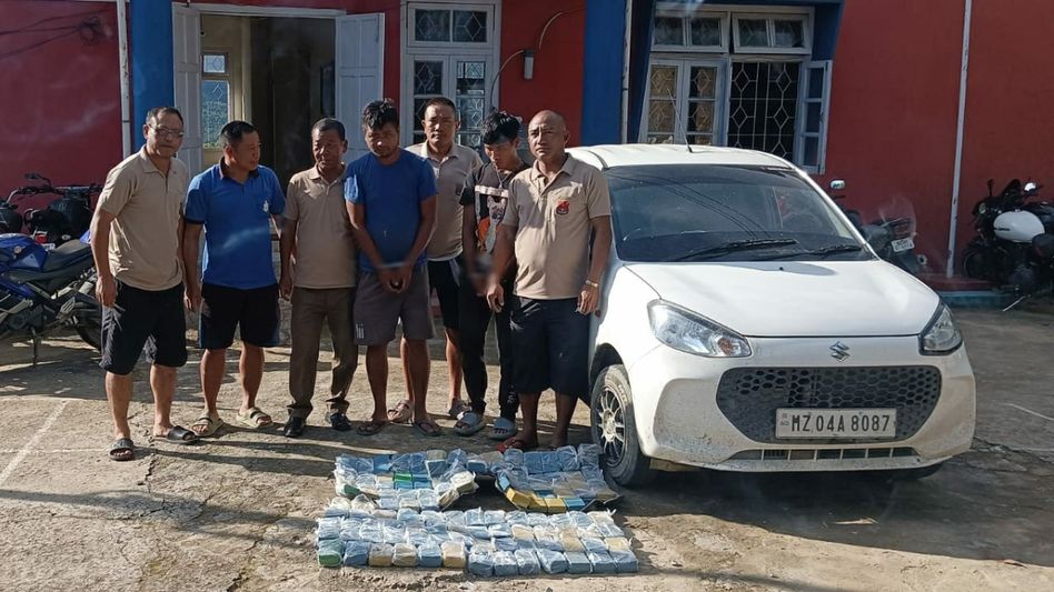 Mizoram: 1.4 kg heroin seized in Saitual district, two arrested Mizoram: 1.4 kg heroin seized in Saitual district, two arrested