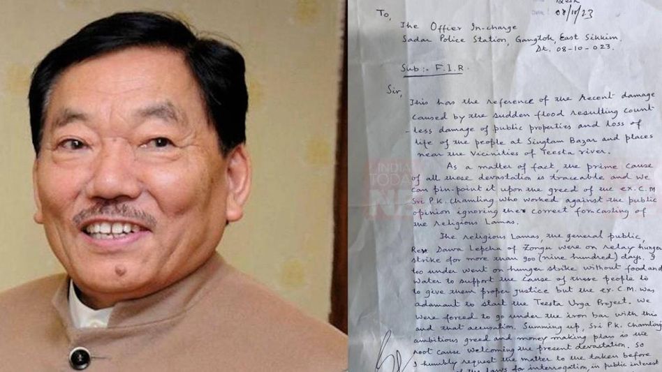 Sikkim: Gangtok BJP MLA files FIR against Ex-CM Pawan Chamling alleging corruption in Teesta Urja project Sikkim: Gangtok BJP MLA files FIR against Ex-CM Pawan Chamling alleging corruption in Teesta Urja project