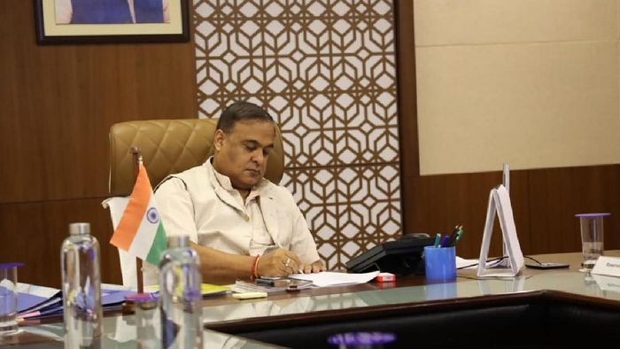 Assam CM Himanta Biswa Sarma reviews development projects worth Rs 450 crore for a flood-resilient state