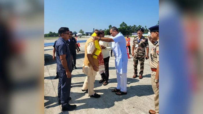 Assam Chief Minister Himanta Biswa Sarma is in the state's Barak Valley region for a special visit to witness the Durga Puja festivities.