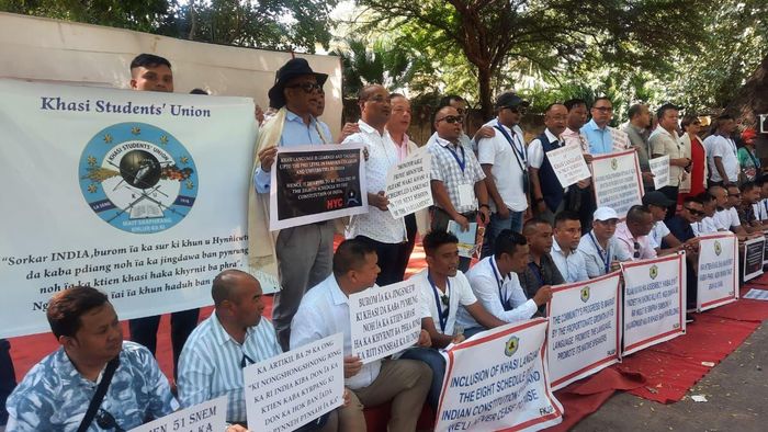 Meghalaya takes center stage, Khasi language recognition protest rocks Delhi