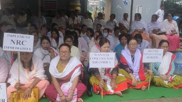Sit-in protest by Manipur Citizen Forum
