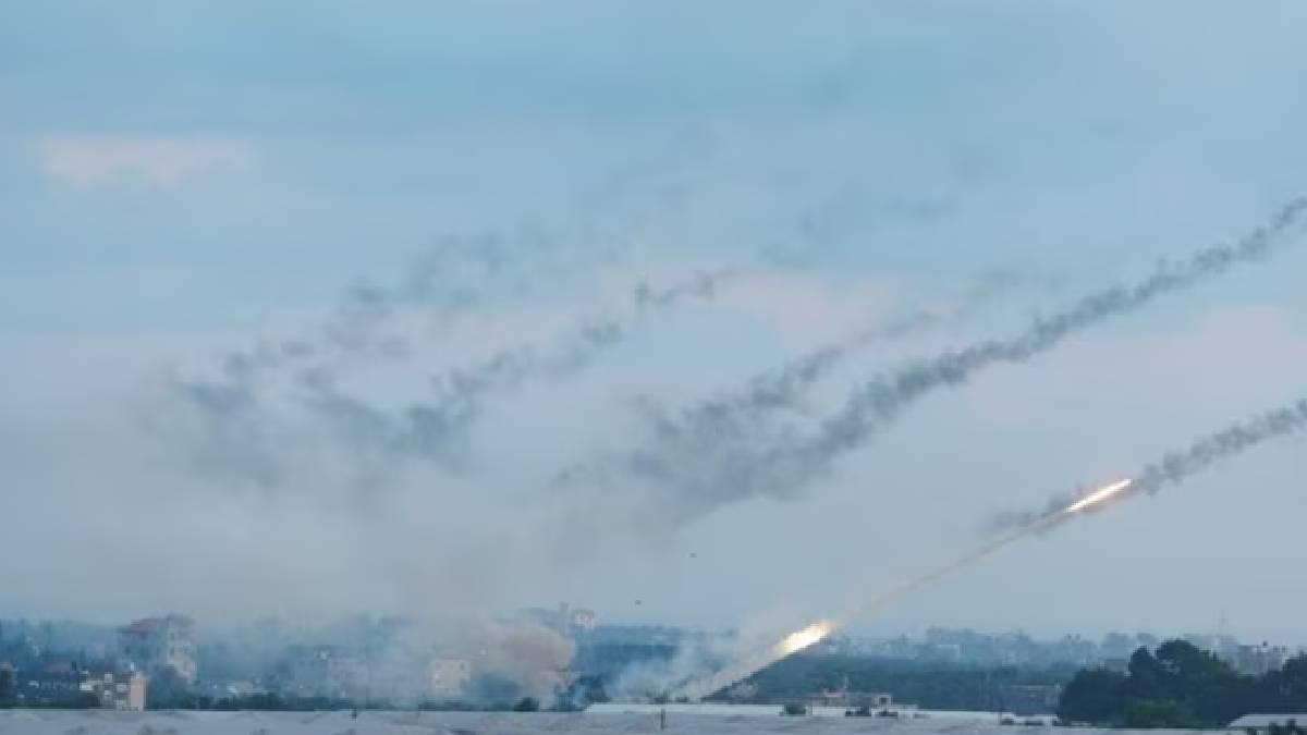 Thousands of rockets were fired by Palestinian militants into Israel