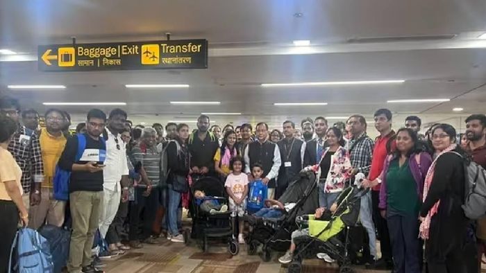 Second batch of Indian nationals arrive in Delhi from war torn Israel