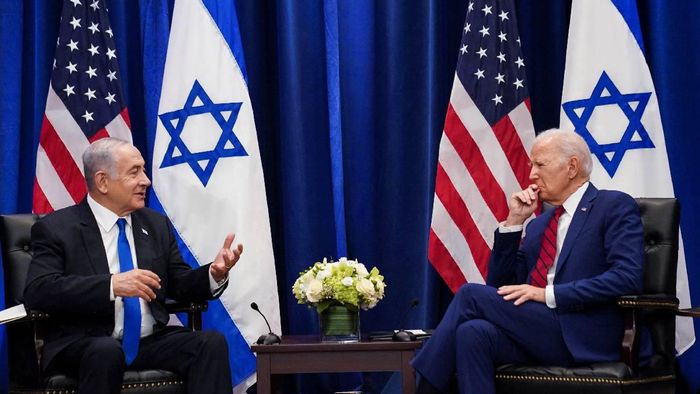 Israel PM Benjamin Netanyahu (L), US President Joe Biden (R) (File Image)