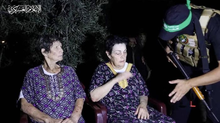 Two Israeli hostages released by Hamas