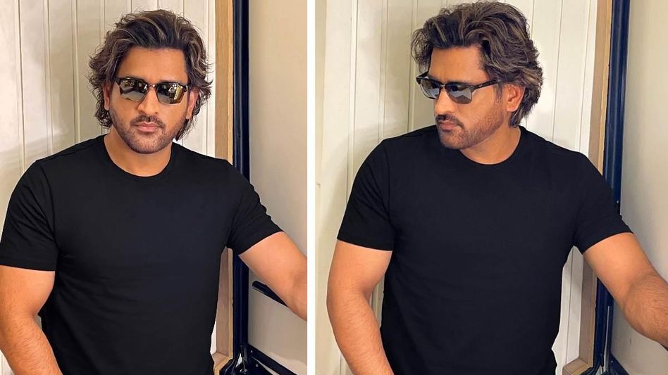 MS Dhoni went back in time with a new hairstyle MS Dhoni went back in time with a new hairstyle