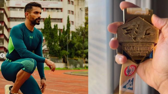 Angad Bedi bags gold medal at International Masters 2023 Athletics Championship