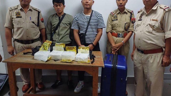 Four kilograms of metamphetamine were seized during a raid at Kumbhirgram Airport in Assam's Silchar.