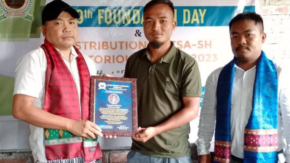Manipur: Thadou Students' Association honors SAFF U-16 champion's captain on Its foundation day Manipur: Thadou Students' Association honors SAFF U-16 champion's captain on Its foundation day