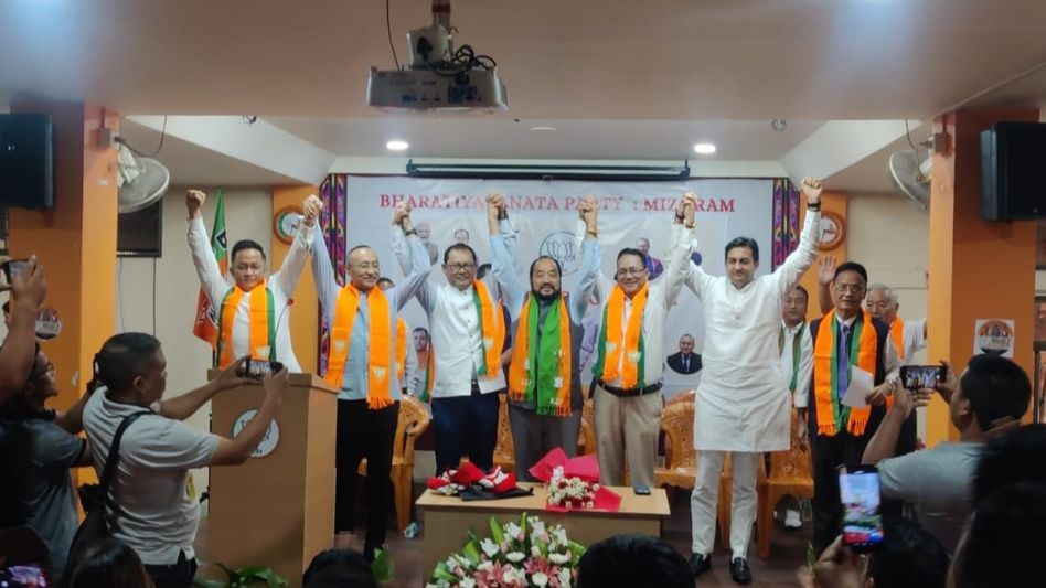 Mizoram Assembly former speaker Lalrinliana Sailo joins BJP Mizoram Assembly former speaker Lalrinliana Sailo joins BJP
