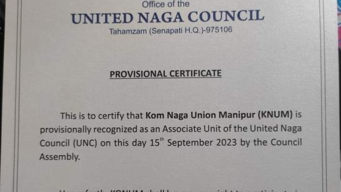 Kom tribe not under Naga fold, claims Joint Kom Village Chiefs and Authorities