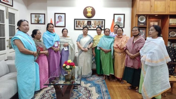 Women leaders demand action against atrocities against women and students by security personnel in Manipur
