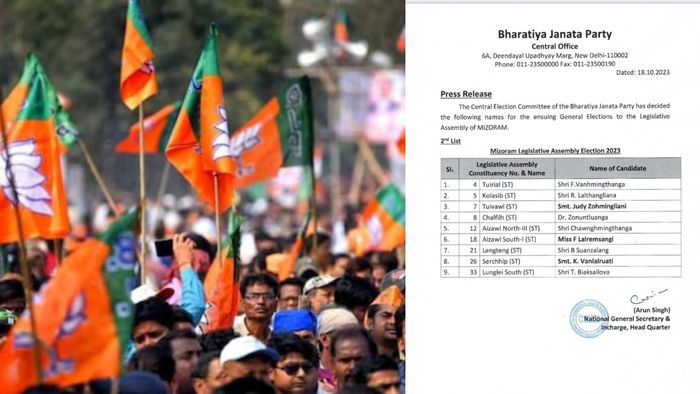 BJP issues second list of candidates for upcoming polls