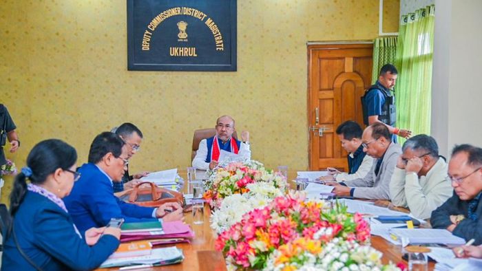 Manipur CM Biren Singh holds first cabinet meeting in Ukhrul amid ethnic rift
