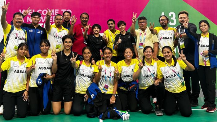 Assam wins gold in women’s team badminton event at the National Games