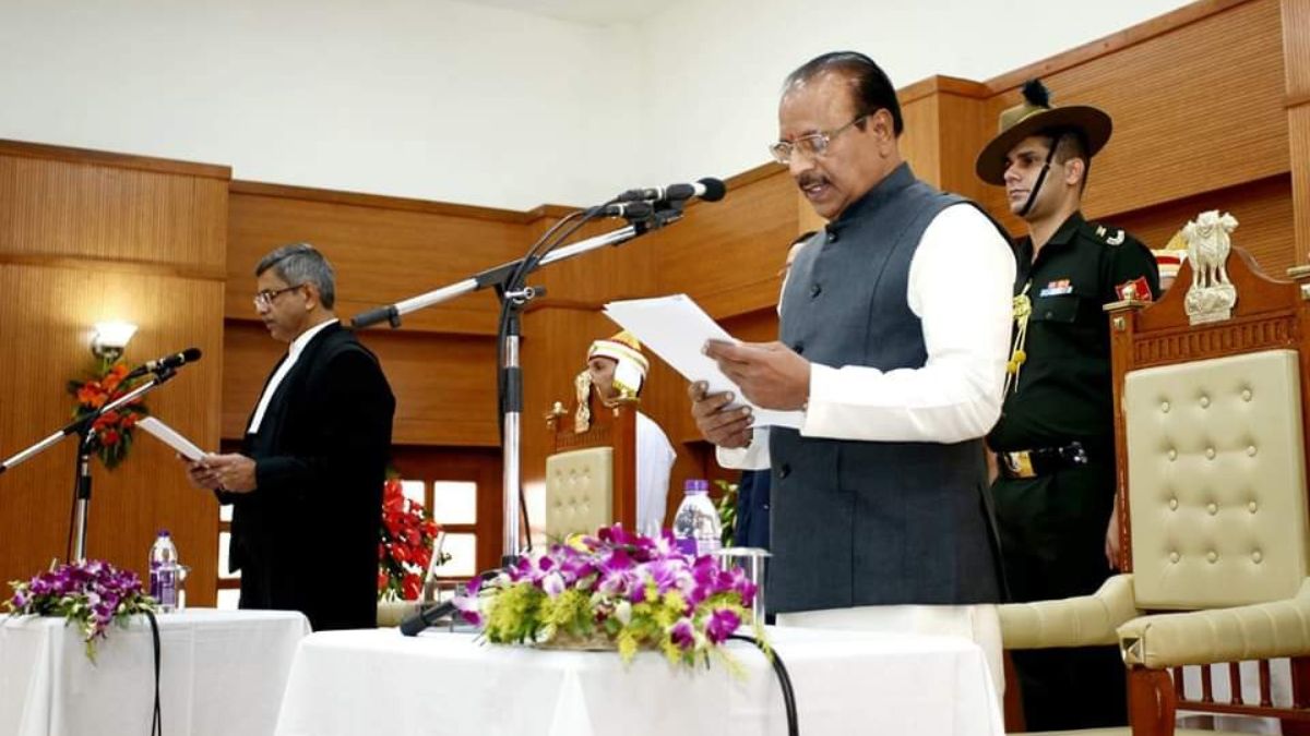 Indrasena Reddy Nallu takes oath as 20th Governor of Tripura