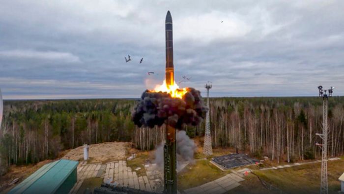Russia's military launched a simulated nuclear strike in a rehearsal
