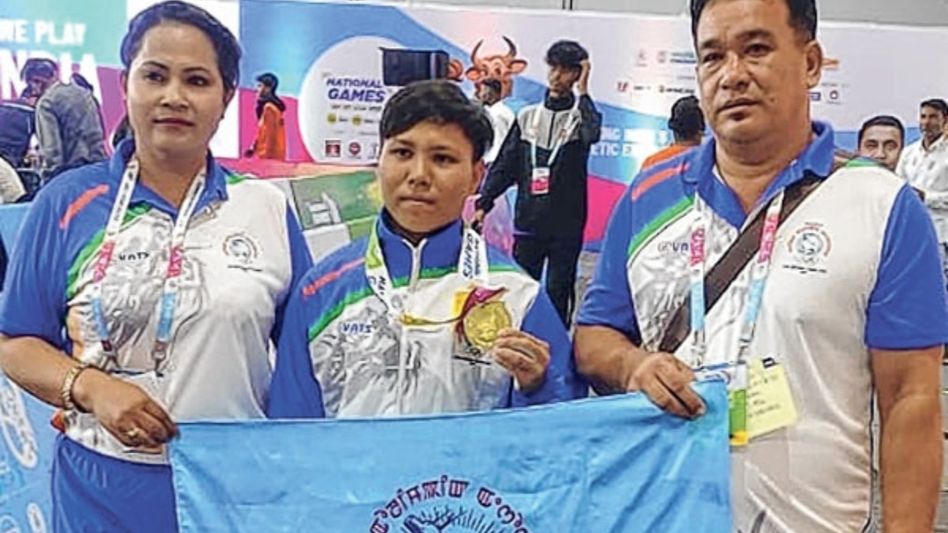37th National Games: Weightlifter Manipur's Phamdom Ranibala breaks Mirabai Chanu’s record, wins gold 37th National Games: Weightlifter Manipur's Phamdom Ranibala breaks Mirabai Chanu’s record, wins gold