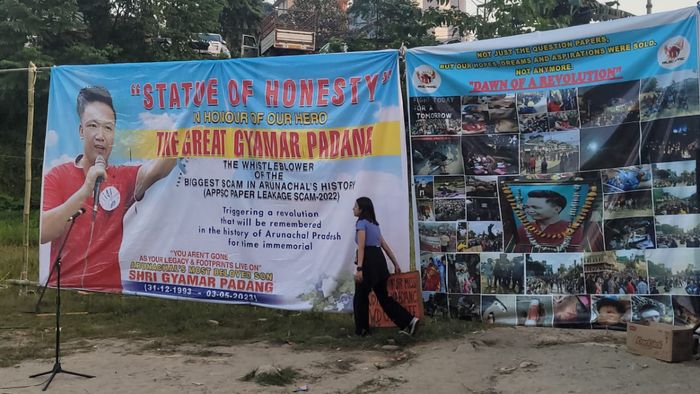 Pan Arunachal Joint Steering Committee holds sit-in protest over charter of demands