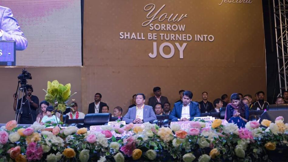 Arunachal CM Khandu attends inaugural programme of three-day prayer festival in Itanagar Arunachal CM Khandu attends inaugural programme of three-day prayer festival in Itanagar