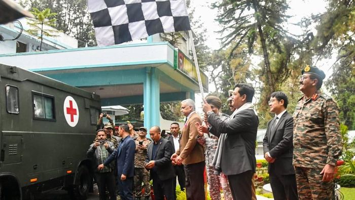 Meghalaya CM Conrad Sangma flags off mobile polyclinic for ex-servicemen in Tura