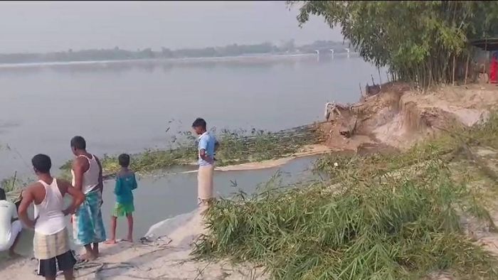 Several houses have been submerged under water in the Gangadhar river, which is allegedly caused by unlawful mining by Jandu Construction India Private Limited, as per victims in Assam's Dhubri district.