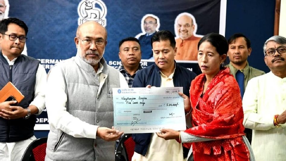 Manipur CM launches permanent housing scheme, extends financial aid to victims of ethnic violence Manipur CM launches permanent housing scheme, extends financial aid to victims of ethnic violence
