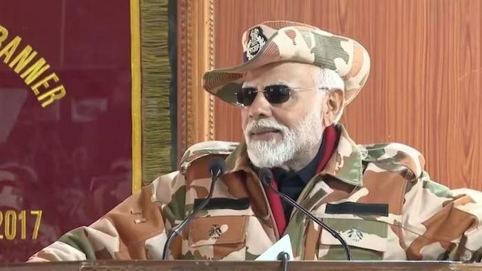 Prime Minister Narendra Modi celebrated this year's Diwali with soldiers in Lepcha in Himachal Pradesh.