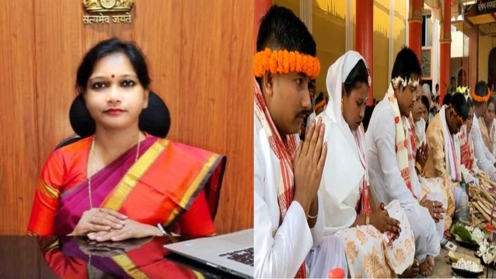 District Commissioner of Nalbari, Varnali Deka (L)