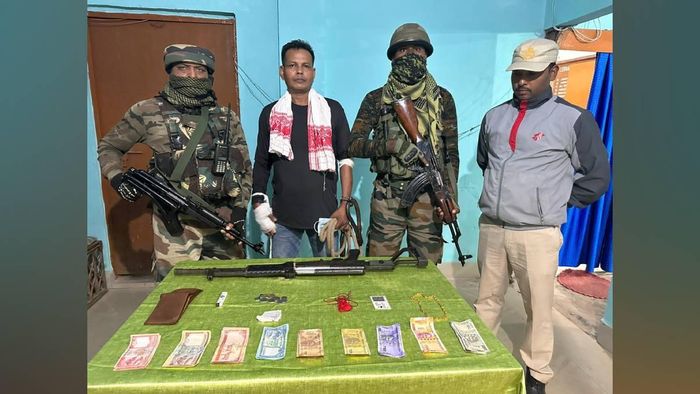 One Chinese made rifle along with several incriminating objects were recovered from the NSCN (KYA) cadre