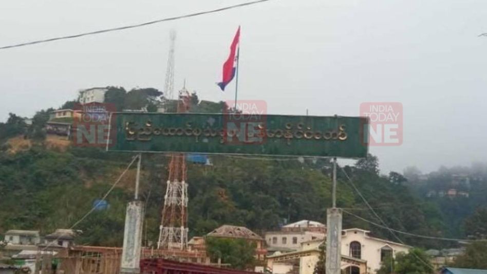 Mizoram: Chin National Army take full control over Rihkhawdar town, raises flag over India-Myanmar border Mizoram: Chin National Army take full control over Rihkhawdar town, raises flag over India-Myanmar border