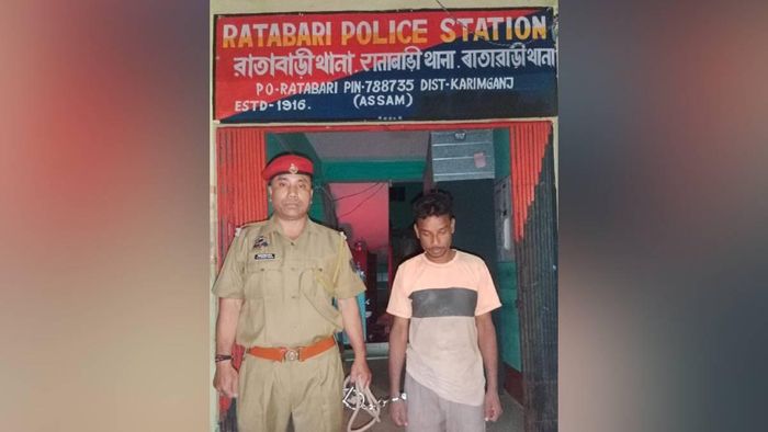 Accused arrested by Assam Police in connection to the burning down of a 200-year-old Shiva temple in Ratabari, Assam