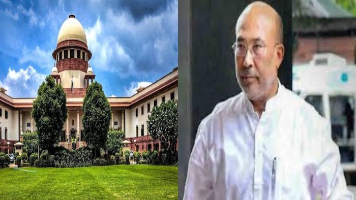 Manipur CM N Biren Singh (R)