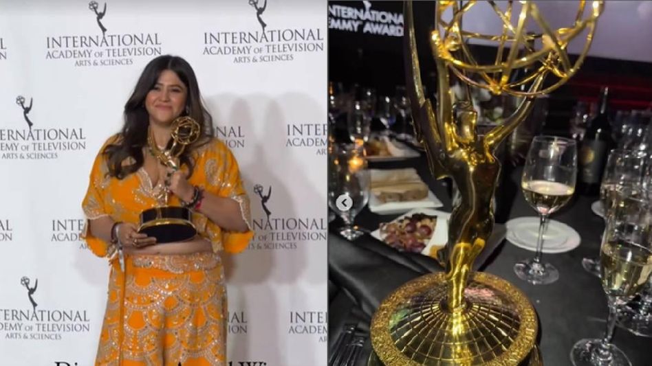 Ekta Kapoor creates history as first Indian female filmmaker to win Emmy Ekta Kapoor creates history as first Indian female filmmaker to win Emmy
