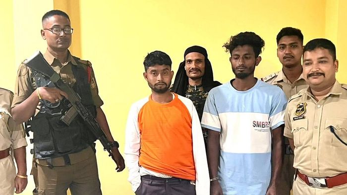 Assam: Rangia police seize pistols and live bullets in Gorkuchi, two arrested