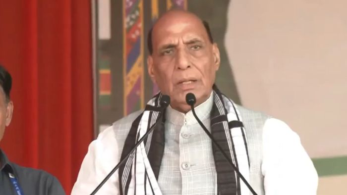 Union Minister Rajnath Singh slams ruling MNF for its failure to bring development