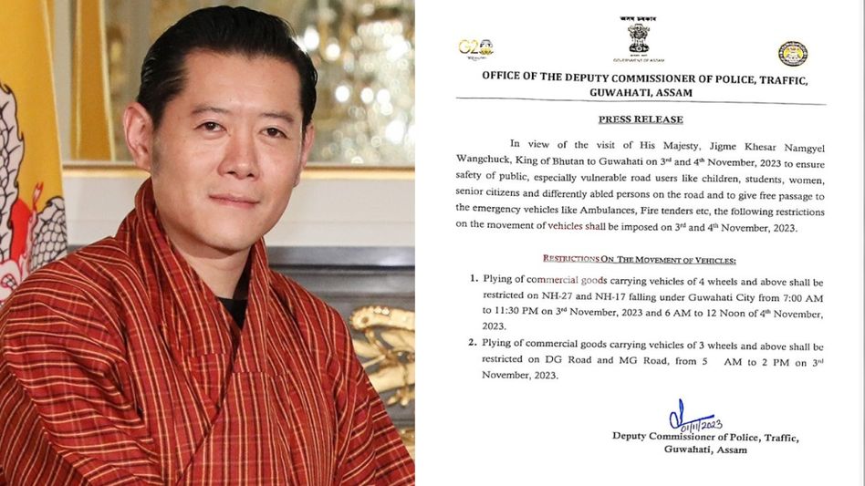 Guwahati traffic police issues advisory ahead of Bhutan King's visit Guwahati traffic police issues advisory ahead of Bhutan King's visit
