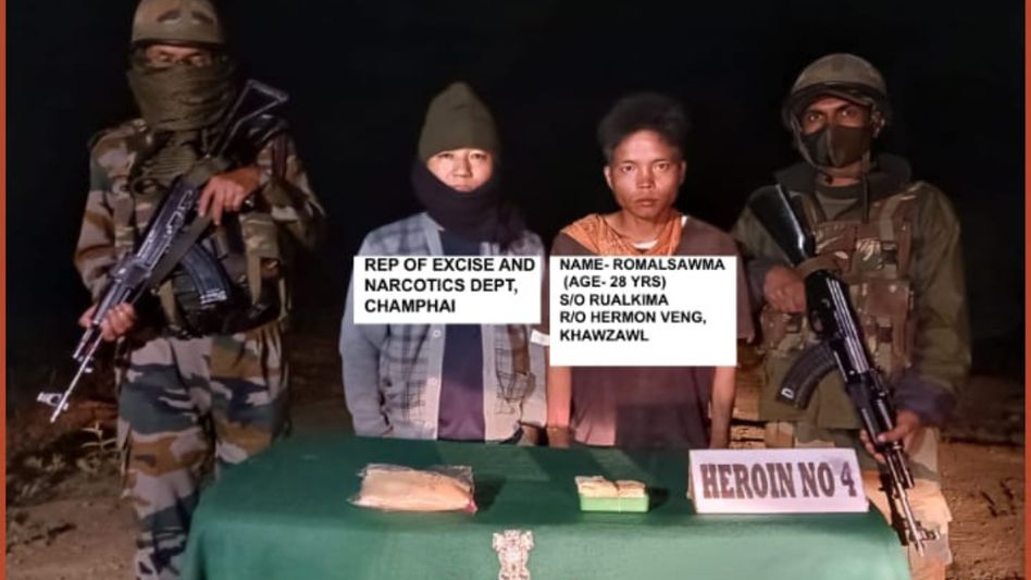 Mizoram: Assam Rifles recover drugs worth Rs 17 lakh in Champhai district Mizoram: Assam Rifles recover drugs worth Rs 17 lakh in Champhai district